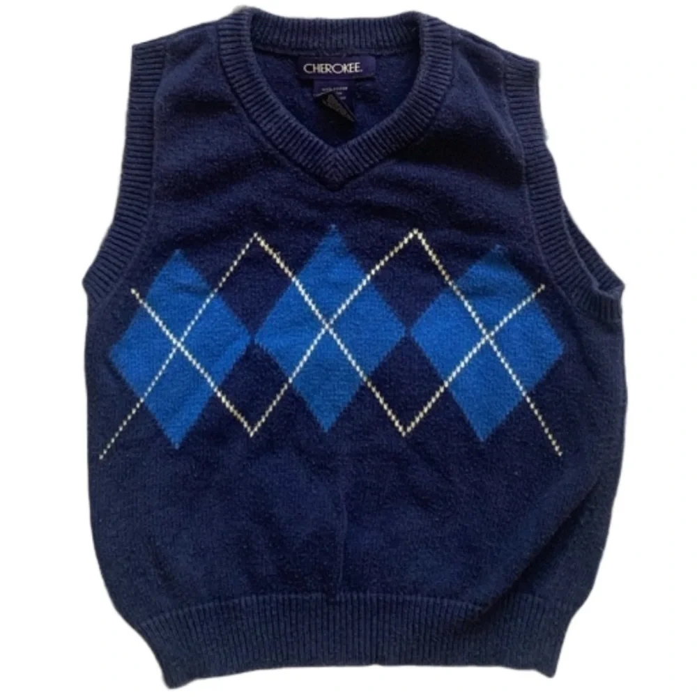 Cherokee Diamond Sleeveless Knit Sweater Vest